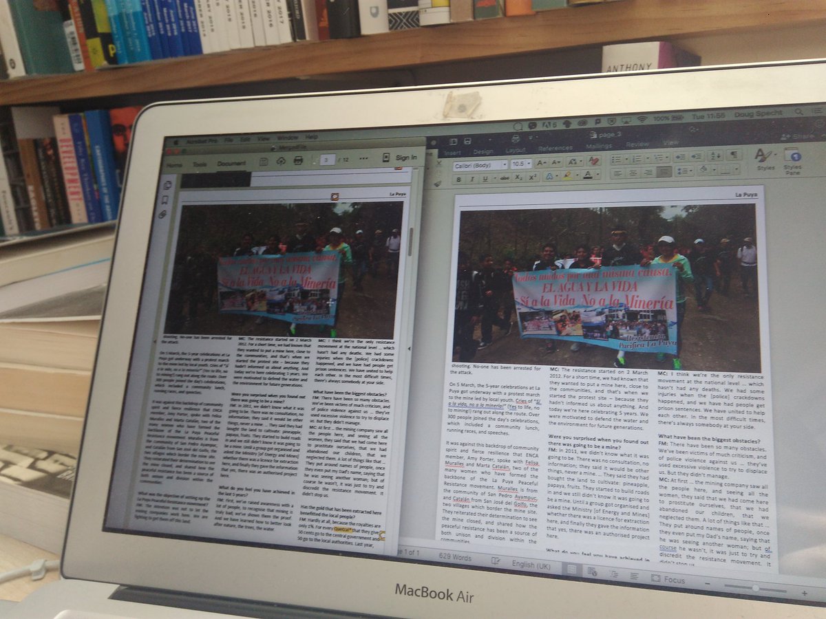 DougSpecht's tweet photo. Just working on the final edits of @ENCA_News - subscribe to get your copy: https://t.co/qqzc6eKS4m #HumanRights #EnvironmentDefenders https://t.co/4RFDLyjQmN