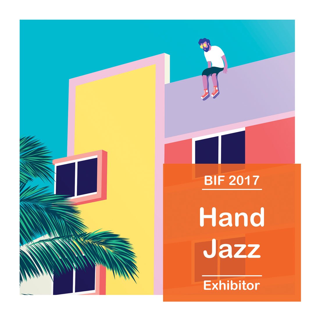 wearebif's tweet photo. 3 more exhibitors for BIF 3. Chosen today for their use of pattern, shape & colour.
People, meet @handjazz. #BIF3 #illustration #handjazz https://t.co/o7TkBi9HUQ