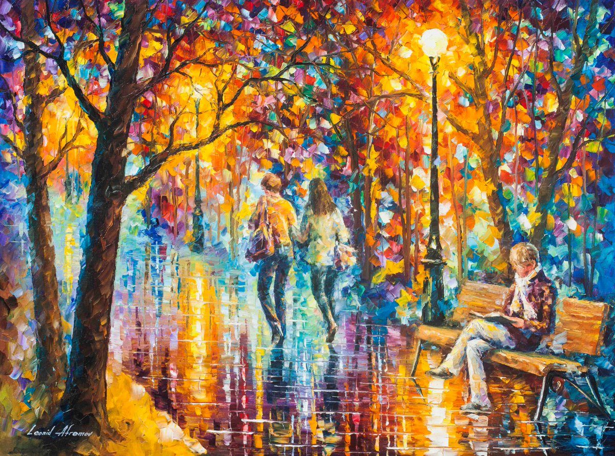 One of my new artworks "NOSTALGIC MEMORIES" - Palette Knife Oil Painting On Canvas - Size 40"X30"
bit.ly/2tCeOrr