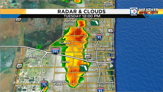 Showers & t-storms building across #Broward just West of I-95. #miami #FLL https://t.co/j1HvmYkC7G