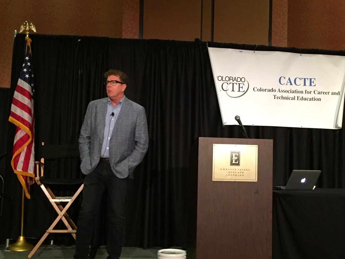ColoradoACTE's tweet photo. And we're off!  @ColoradoACTE Opening Session is under way - meet/greet by division; learning from @GrowingLeaders, @TimElmore about Gen iY! https://t.co/F6bXBWGplk