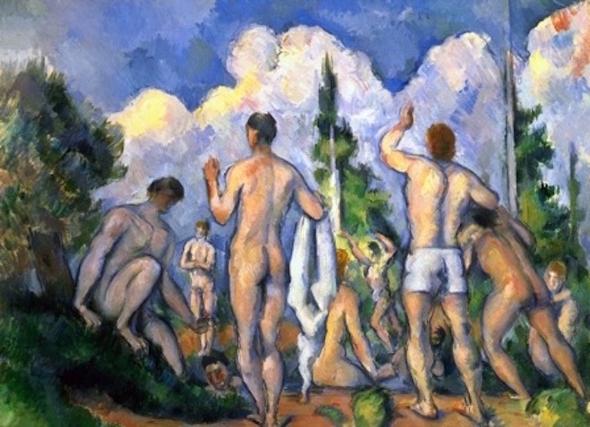 DidierAngels's tweet photo. "Baigneurs" - Paul #Cezanne - 1890 #art #artist #painting #painter #impressionism #summer https://t.co/Rk0BlNu390