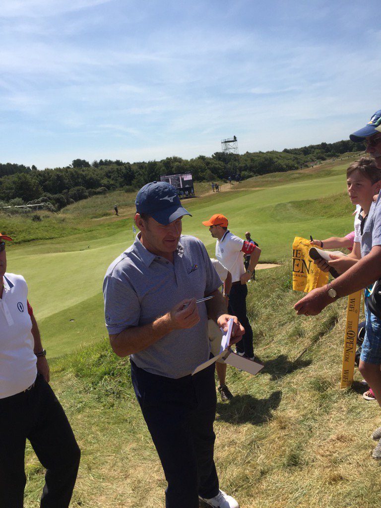  a true open legend, great to see interaction with the crowds- happy birthday Sir Nick Faldo 