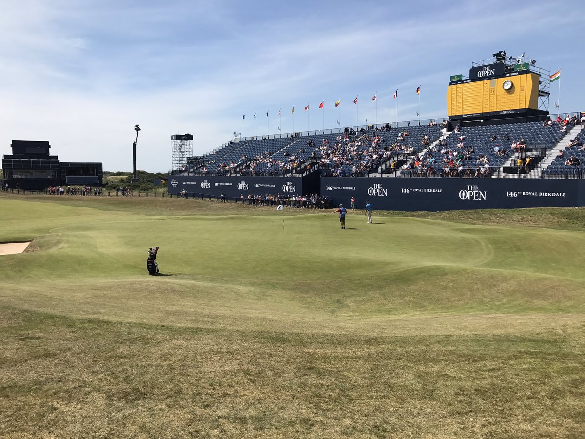 BrandenGrace's tweet photo. Awesome out there today,course is immaculate! Looking forward to the week! #🌞#TheOpen https://t.co/l52YFq6Imt