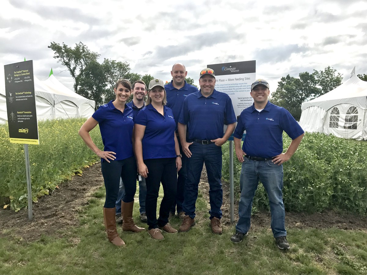 WolfTraxInc's tweet photo. The Compass Minerals team has landed at #AIM17! Stop by booth 321-322 to learn about Wolf Trax DDP Nutrients for your crops. @AginMotion https://t.co/6HxcCsKE4S