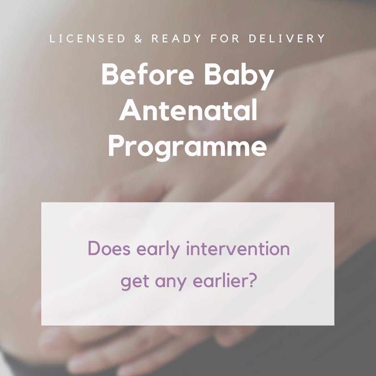 EngageAntenatal's tweet photo. Want to know more? https://t.co/OtrQDGZohY #earlyintervention #pregnant https://t.co/rokYcdXWFn