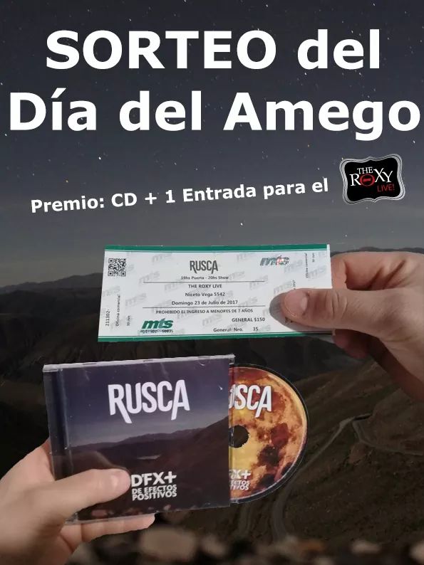 ruscaoficial's tweet photo. SORTEAMOS 1 entrada + CD!
Para concursar entra a nuestra fanpage de Facebook  https://t.co/aYsqiD5ypw y seguí los pasos en la publicación! https://t.co/1DzsH4SFdX