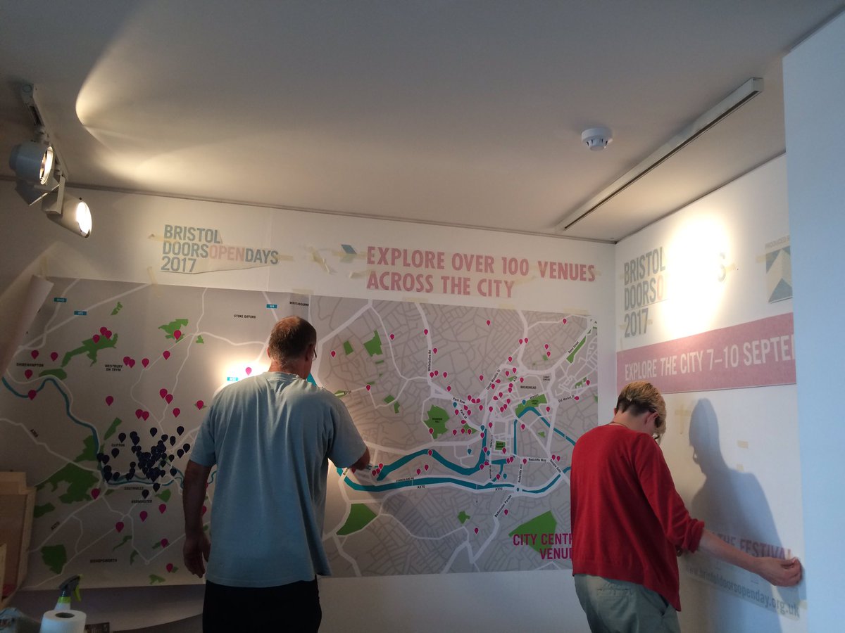 BrisOpenDoors's tweet photo. Sneakpeak of #BristolDOD 2017 exhibit install in our @ArchCentre gallery. Opening just in time for @BristolHarbFest. Pop in this weekend! https://t.co/C5NaMFS5cq