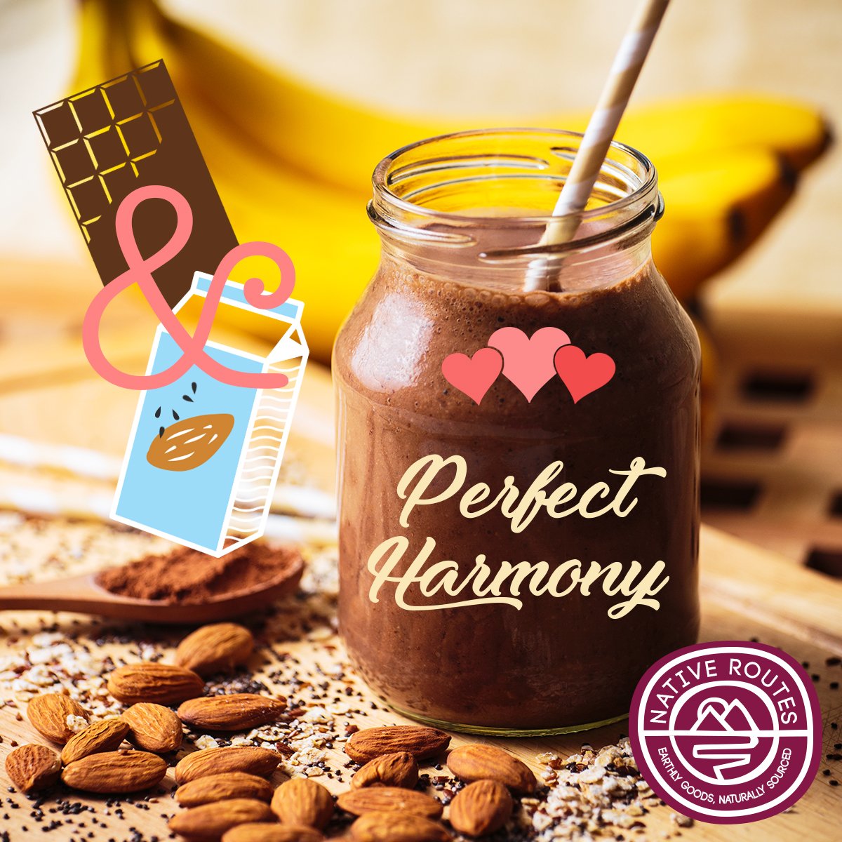 nativeroutes's tweet photo. Yes, today is #NationalchocolatewithAlmondsDay :) But at #NativeRoutes, we like to improve this with our chia seeds black YUM! π https://t.co/opH2IsNCVn