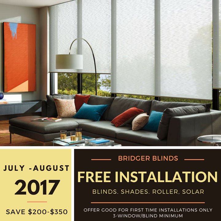 bridgerblinds1's tweet photo. Call Chris at #BridgerBlinds in #Bozeman to learn more about this FREE installation offer, good until August 31, 2017.  Call: 406-580-5110. https://t.co/hDPwOPxE5d