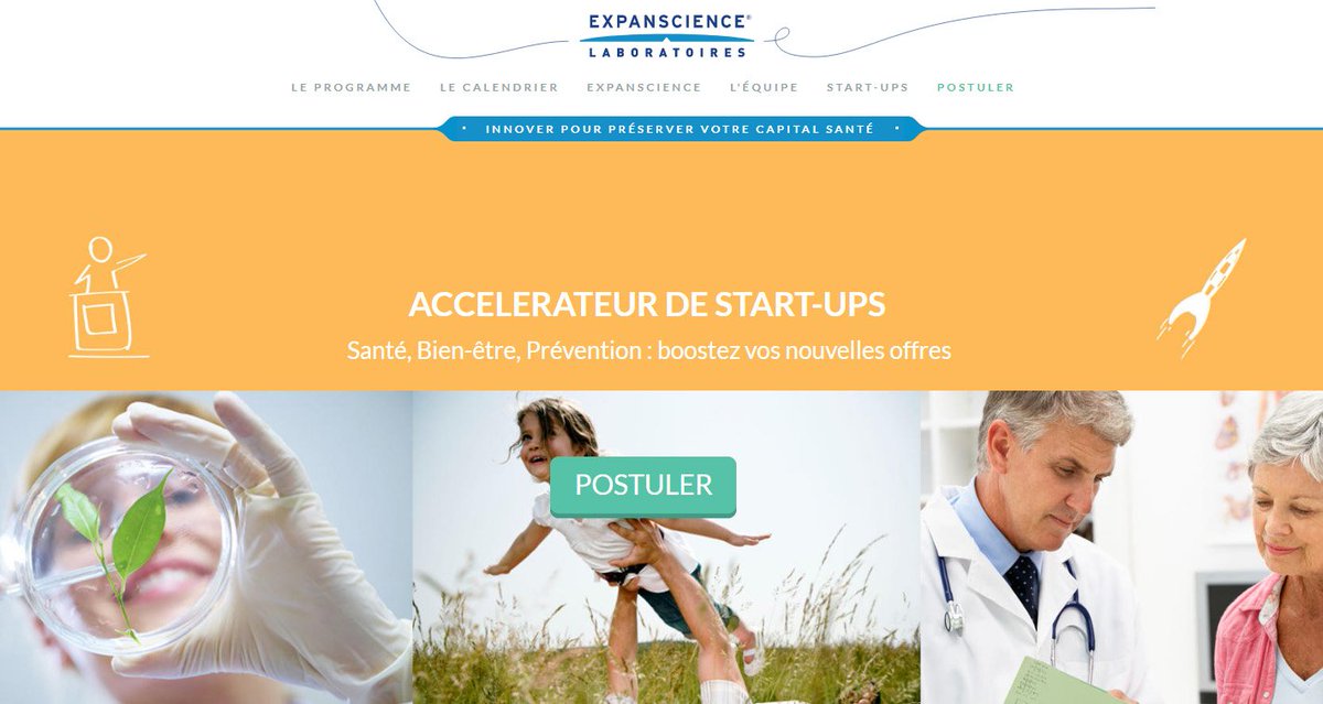 #Expanscience lance son appel à #startup Saison 2 sur le thème #Santé, Bien-être et #Prévention. Postulez ici accelerateur.expanscience.com