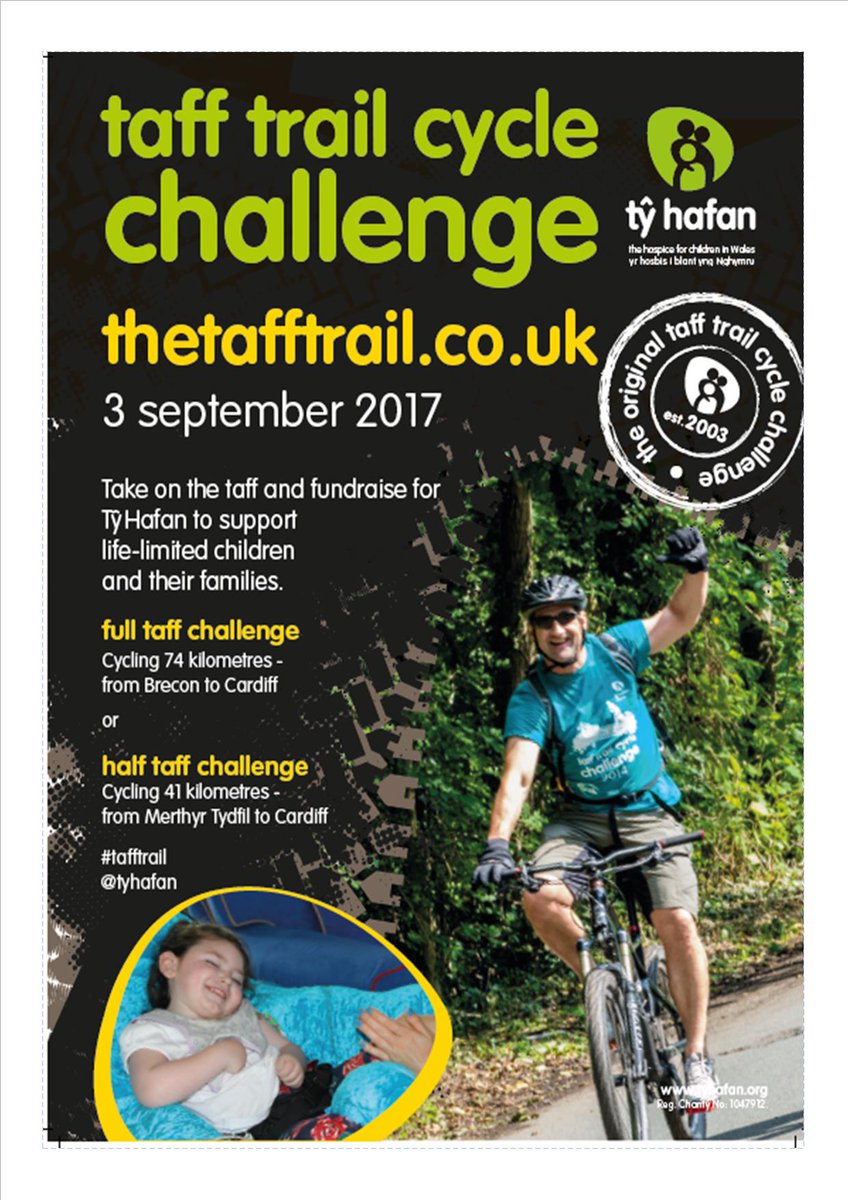 Looking for a challenge this summer? Why not take on our Taff Trail Cycle Challenge on September 3 2017 <a href="/BikeShedTon/">BikeShed Tongwynlais</a> <a href="/bikeshedwales/">Bike Shed Wales</a>