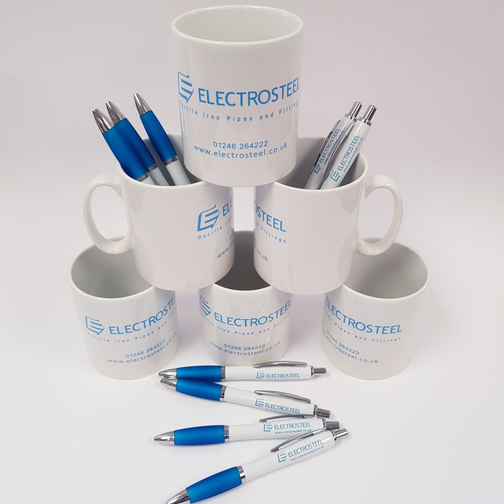 MinutemanCfield's tweet photo. Branded Pens &amp; Mugs for @ElectrosteelUK A great way to improve brand recognition and lead generation. #MinutemanPress #TheTradesHub https://t.co/LRWiJnfgdm