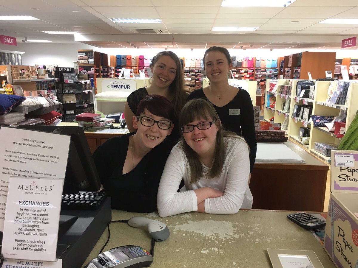 AccessSOS's tweet image. Huge thanks to all in @MeublesInspires for making Catherine feel like part of the team during her work placement #Kilkenny #Diversity