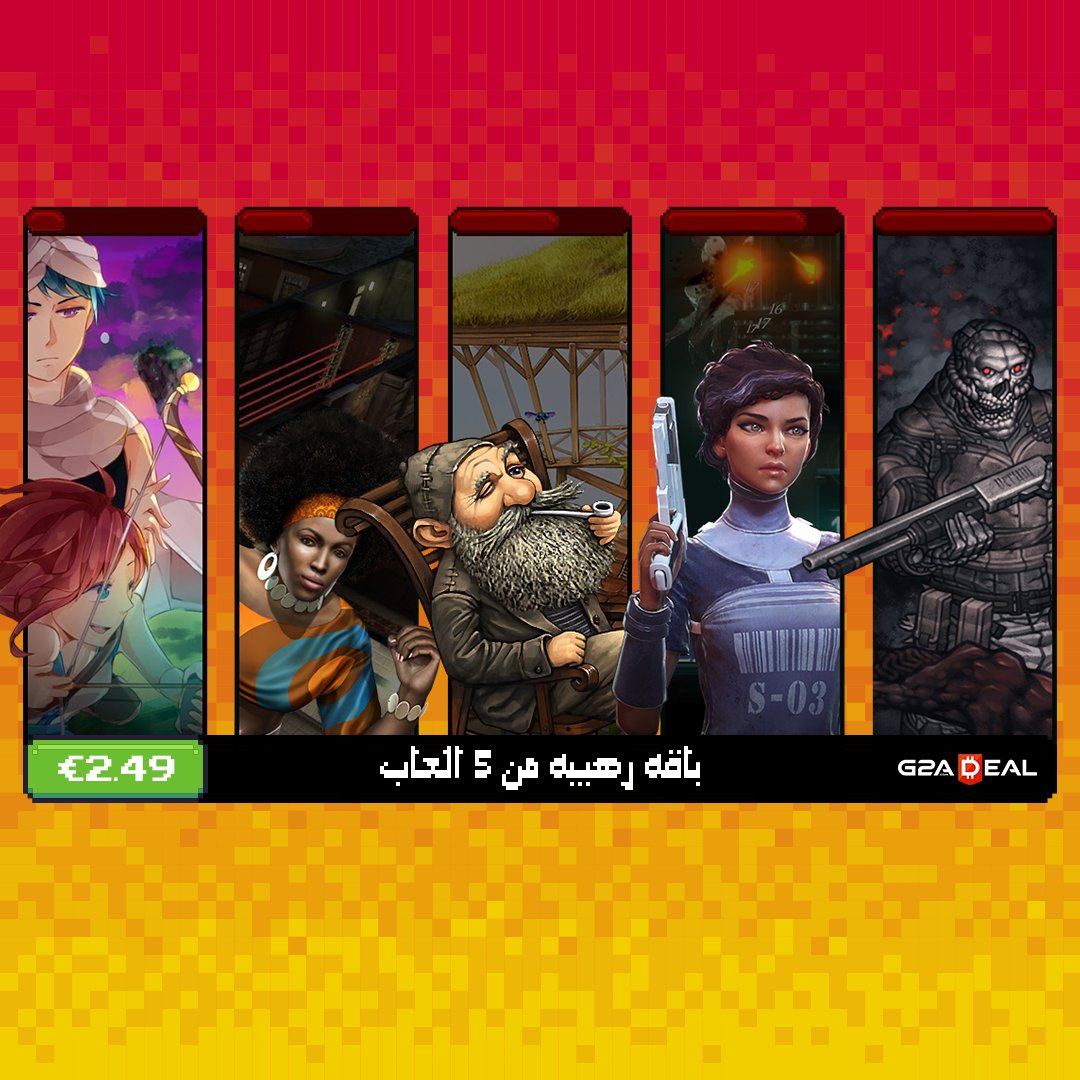 G2A_Arabia's tweet photo. النسخة الخامسة من G2A DEAL هنا!
👈 https://t.co/K64NgFE7Au 💥 https://t.co/ApeYXvTDvX