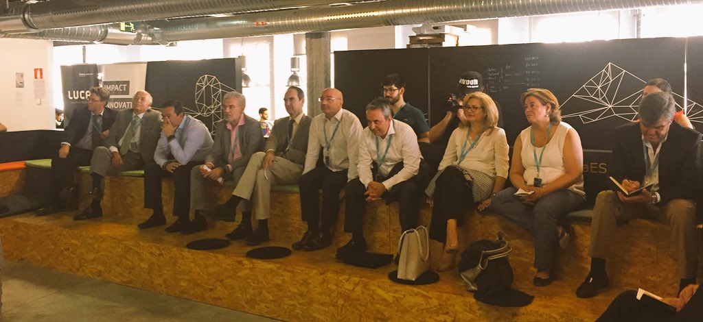 PLGPaloma's tweet photo. #InnovationDay @WayraES ready with @AscensoresOtis #thanks @Embeblue @brandtrack @IMboxMe @BsenseTech @baboonitec https://t.co/QsVduHCDCD