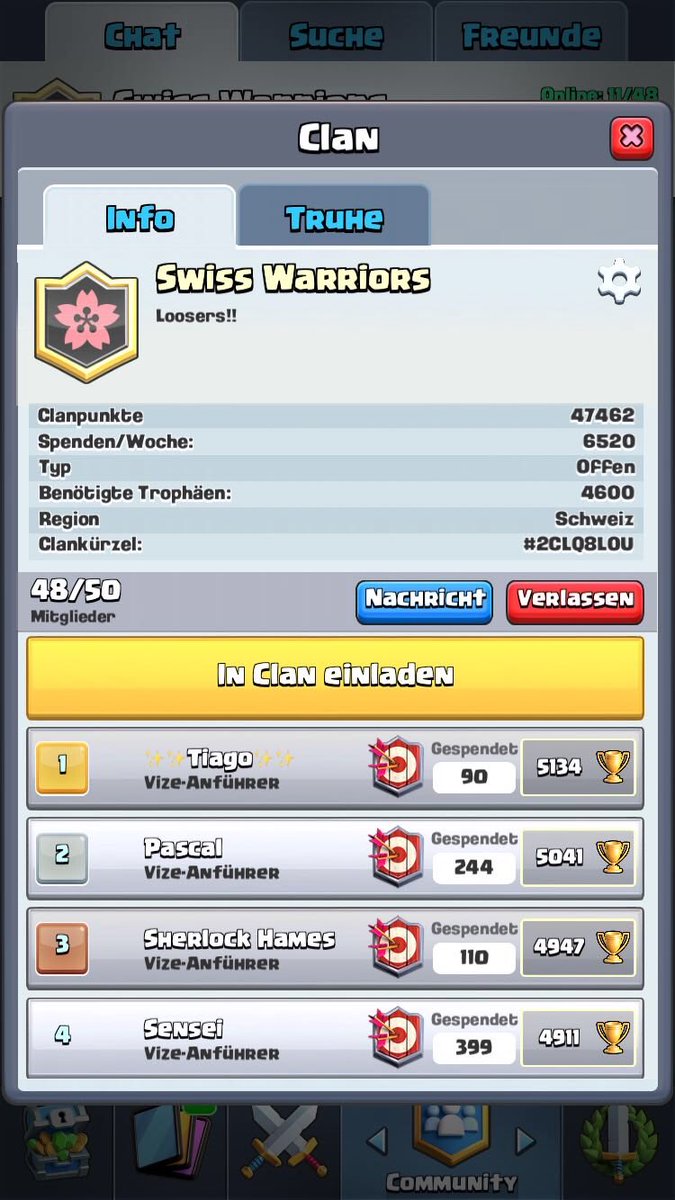 SchweizRoyale's tweet photo. I had Respect for @VerionCR and his Swiss United Team until today! This is How they Do... @ClashRoyale Please Share and Retweet ✌️ https://t.co/0dHSrCxsqD