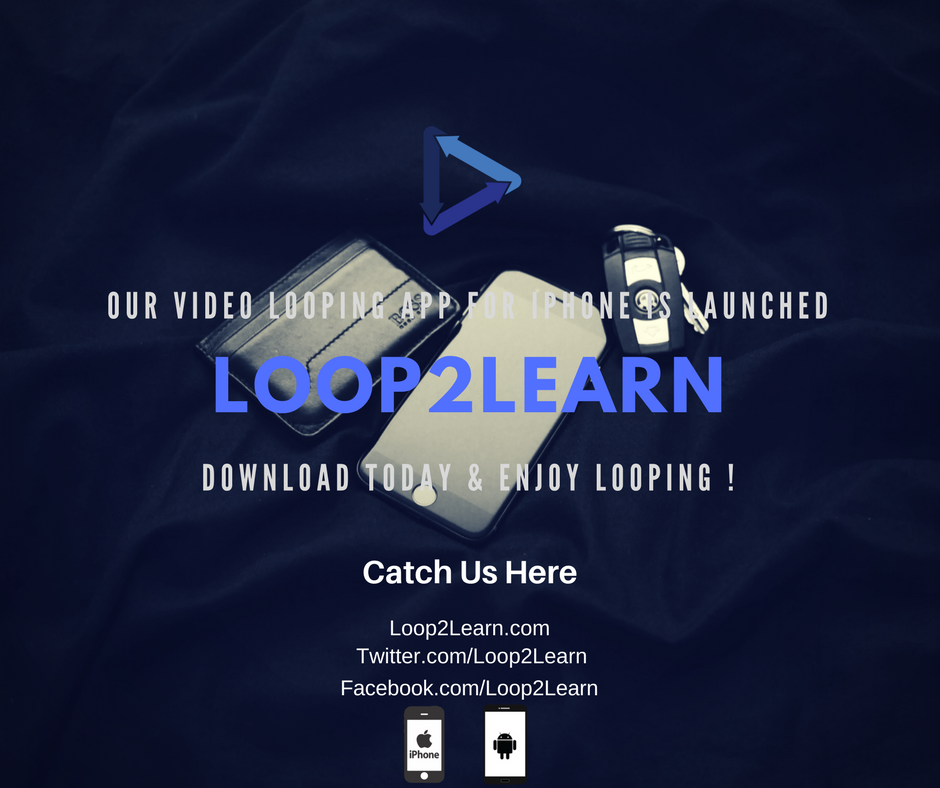 Loop2Learn's tweet image. Loop2Learn Lets You Make &amp;amp; Play YouTube Video Loops, Without Any Cost ! #Loop2Learn #VideoLoops #YouTube #PlayVideos #iPhoneApp #AndroidApp