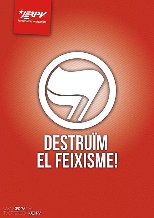 JoventPV's tweet photo. 81 anys del cop d'estat i l'inici de la guerra civil. Amb ella la mort de milers de persones i la fi de la democràcia. Destruïm el feixisme! https://t.co/tXn1gO09F9