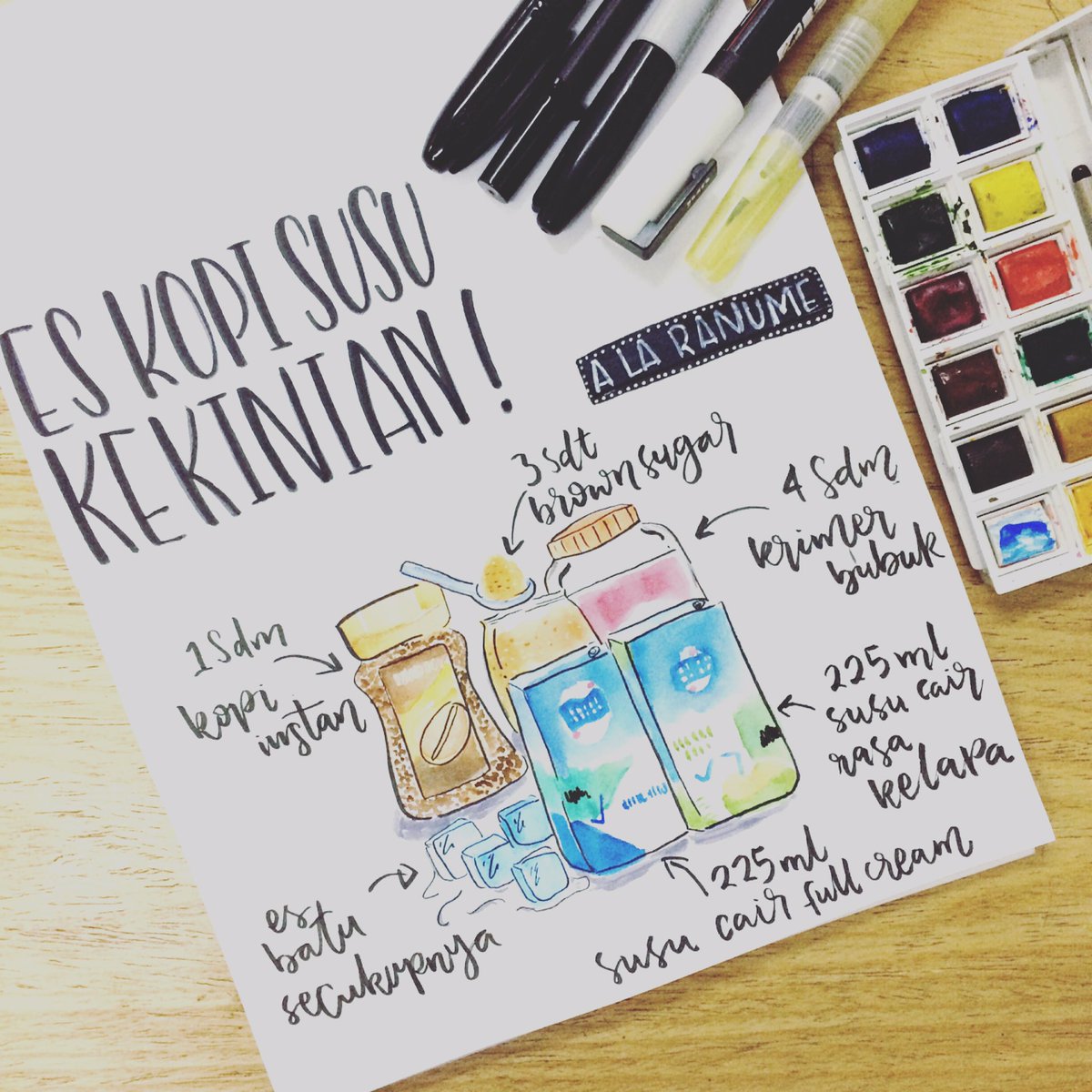 ranume's tweet photo. Karena suka males nunggu gofood dan suka racik2 sendiri, akhirnya nemu resep es kopi susu yang enak. Met coba!#eskopisusuoratuku #bikindhewe https://t.co/bCMS5gPcR6
