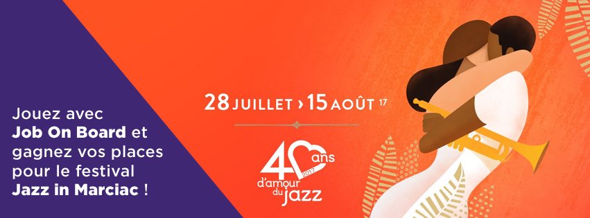 DreamTeamPortag's tweet photo. J-2 🎺 Gagnez vos places pour le Festival @Jazz_in_Marciac in Marciac avec #JobOnBoard https://t.co/nh9CvW2ijL 🎷 https://t.co/JG17dh8hfH