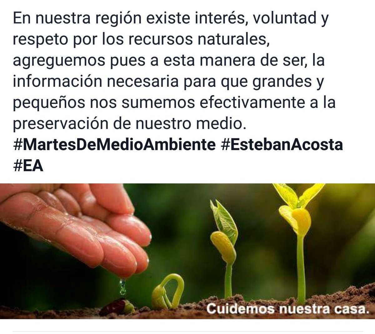 EstebanAcostaLa's tweet photo. Excelente #Martes  #MartesDeMedioAmbiente @BanderillaVer #Banderilla #Veracruz #EstebanAcosta #EA https://t.co/sFzxrjKuPQ
