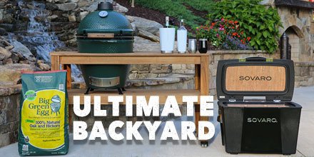BigGreenEgg's tweet image. Would this look good in your backyard? Register for your chance to #win the Ultimate Backyard @sovarocoolers ow.ly/i8Dg30dDPwe