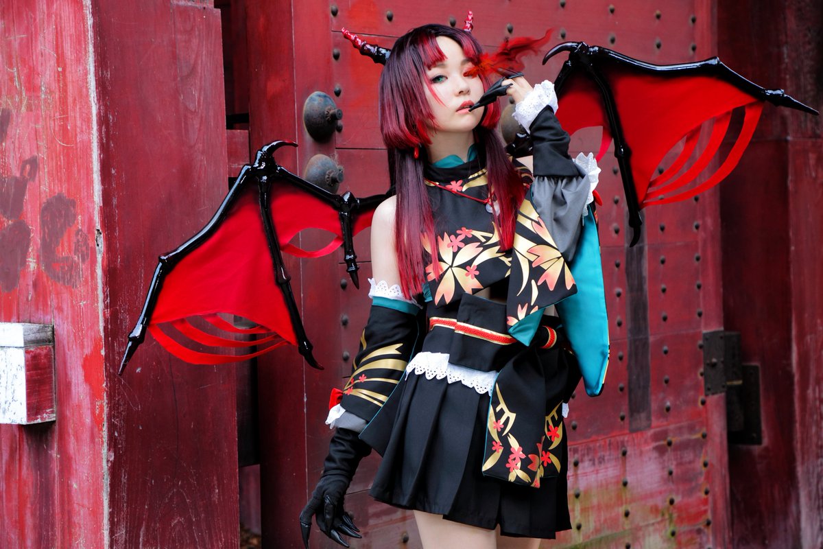 夜月 原神沼 Twitterissa コスプレ 陰陽師 吸血姫 碧血青衣 紫裘碧染 P Sakura Osaka 36 陰陽師 阴阳师 岡の宮夏祭り コスプレ