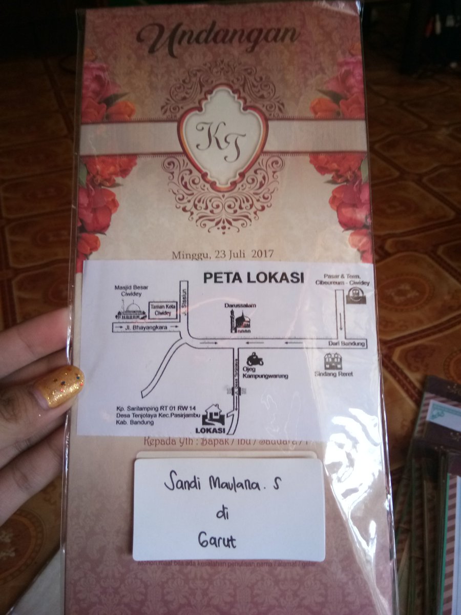 DTASpeed's tweet image. Uh dapet undangan pernikahan dari sang mantan 😂😊