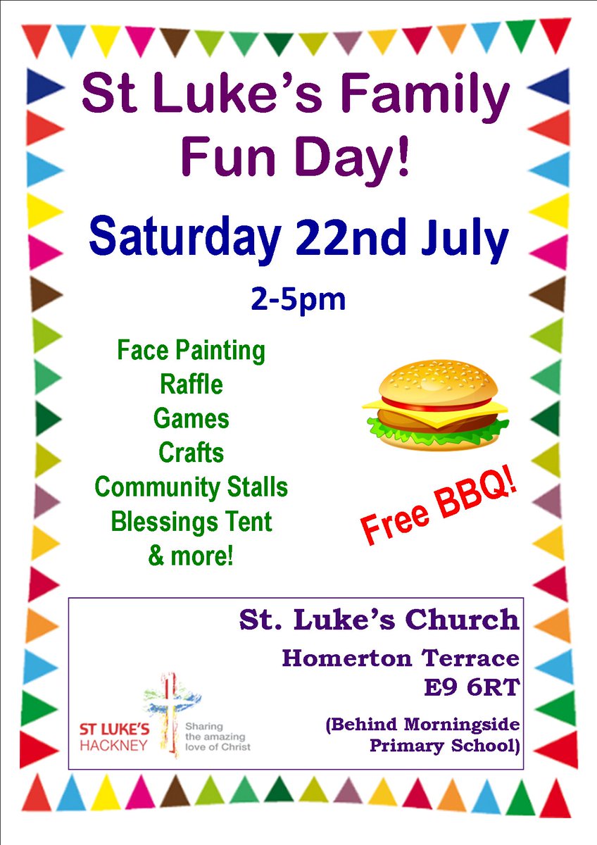 StLukes_Hackney's tweet photo. Our fun day is this Sat 2-5pm! Come join us if you're in the area! https://t.co/7uh01Ni4Q0