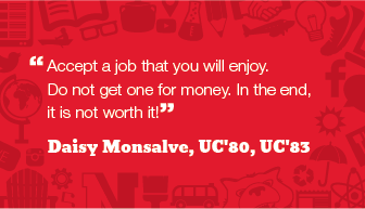 AlumniNU's tweet photo. Earlier this year, we asked #Northeastern alumni to give advice to #NU2017. Here’s what Daisy Monsalve had to say. #NUWordsofWisdom https://t.co/BiRMZbe2wl