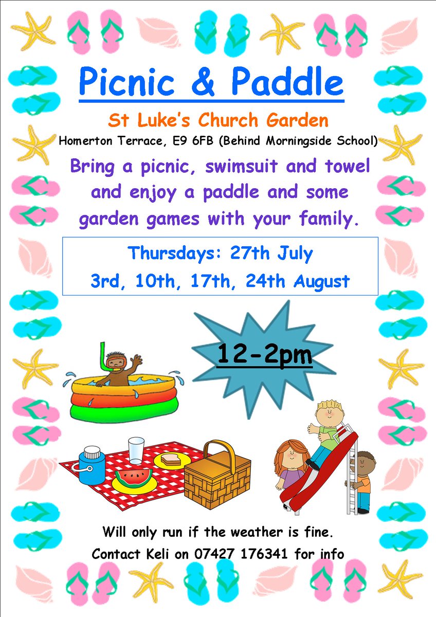 StLukes_Hackney's tweet photo. Some great stuff happening for families this summer for under 11s! Check out the attached flyers &amp; call Keli on 07427 176341 for more info! https://t.co/inl4i2jcMa