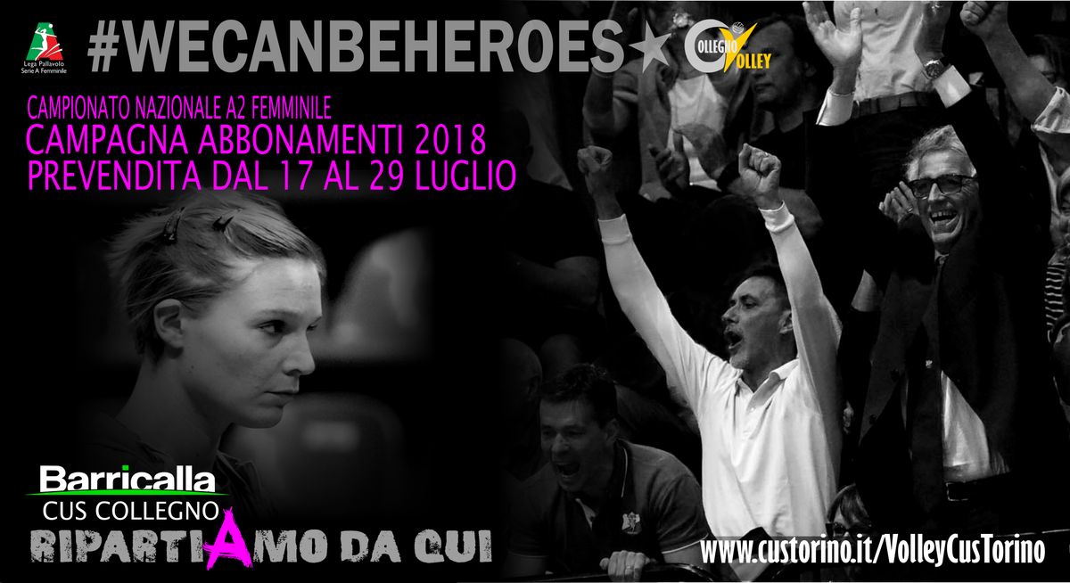 CUSTorino's tweet photo. Al via la campagna abbonamenti #Collegno #Volley, info su https://t.co/TVmhGAlr1r
#sport #wearesport #CUSTorino #volleyA2 #wecAnbeheroes https://t.co/XvIsAHEpBV