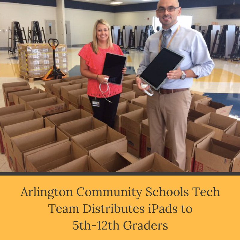 TSBA_News's tweet photo. @ACS_System Tech Team preps for distribution of iPads for 5th – 12th graders! #redefiningteachingandlearning "Focused on the Future" https://t.co/jpbniHtVkG