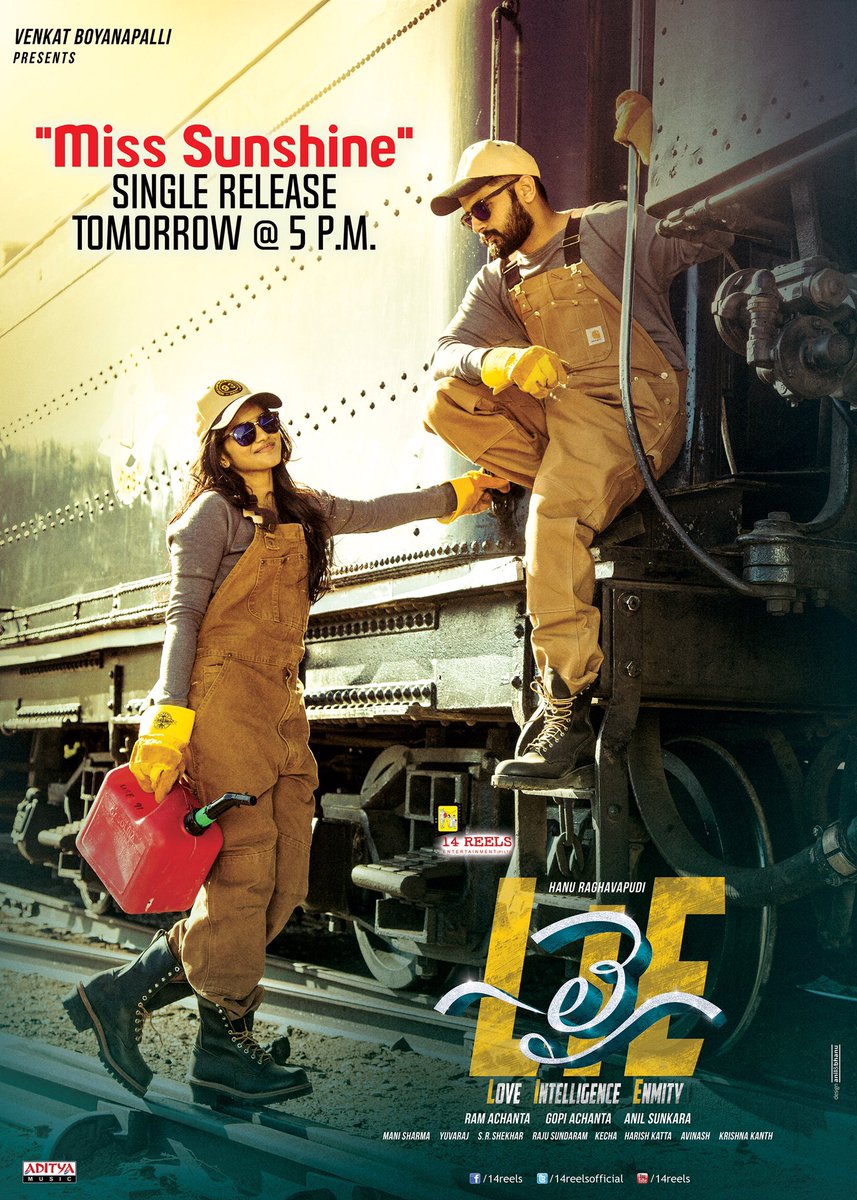 actor_nithiin's tweet photo. One of my fav song!!😍😍
"Miss Sunshine"releasing tom 5p.m
@hanurpudi @AnilSunkara1 @akash_megha https://t.co/exjue5Urlu