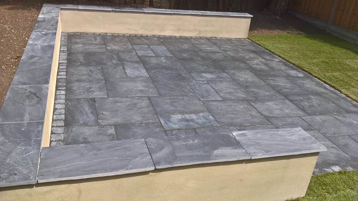 Today Patio entertaining area surround now turfed #gardenrenovation #summer #hitchin