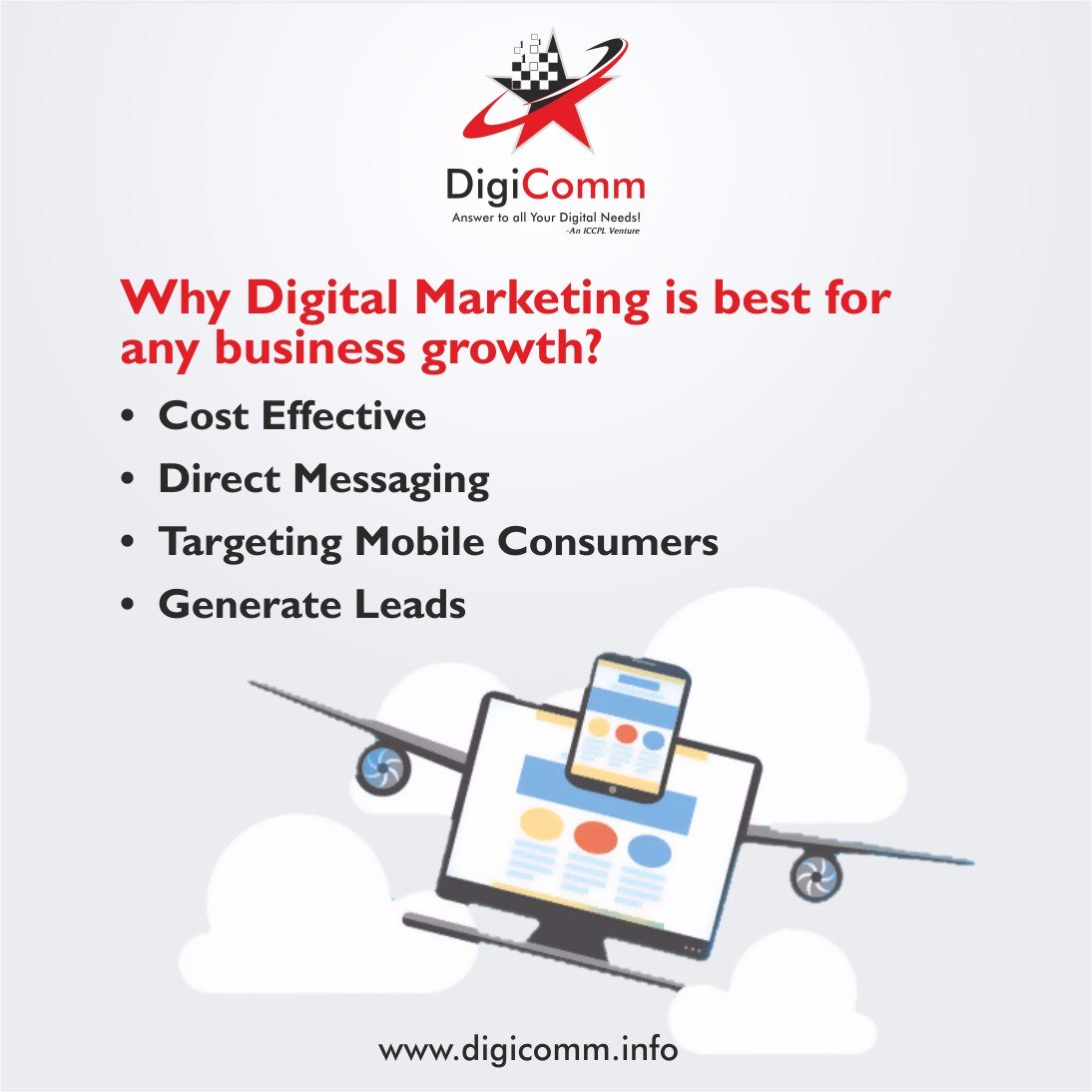 DigicommMedia's tweet photo. #DigitalMarketing has become an integral part of every business today. It's the need of the hour&amp;we @DigicommMedia help you stay ahead! https://t.co/RPs7hDg8wD