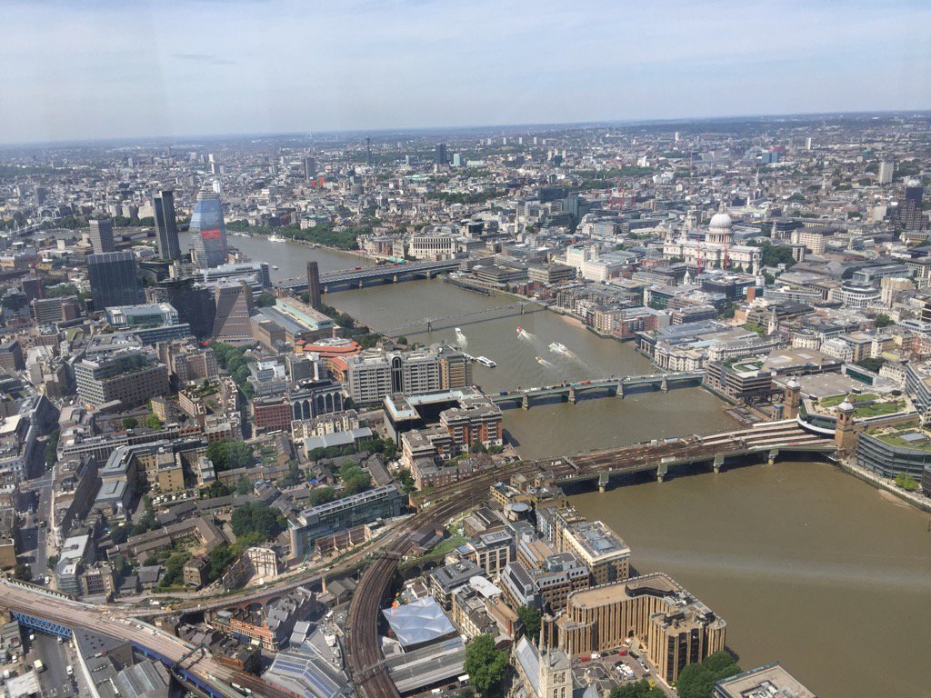 MarkAtRocket's tweet image. The View (of our office) From The Shard.