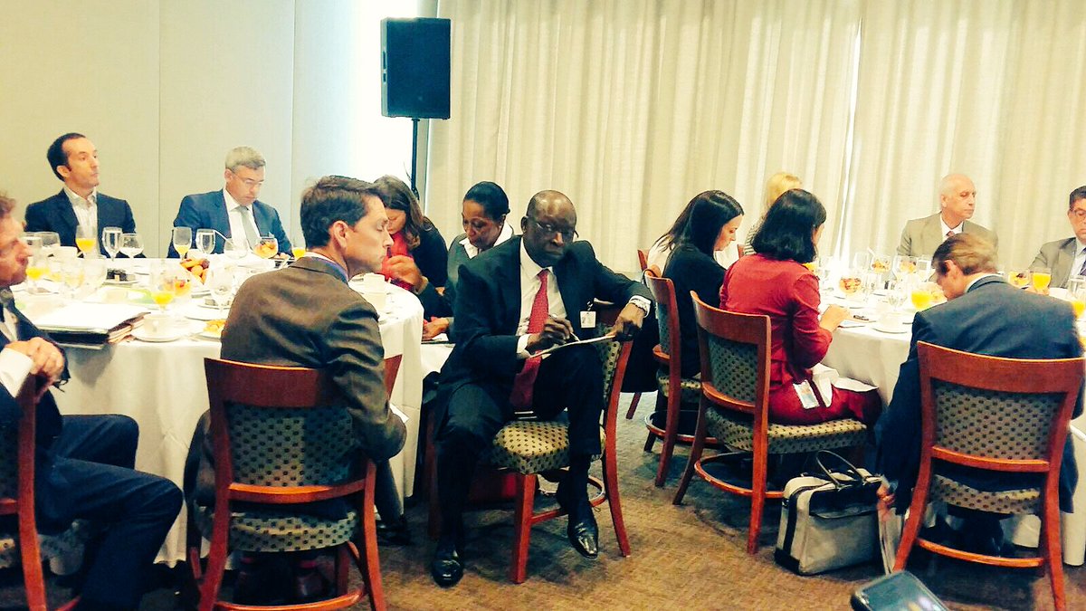 Petit-déjeuner de travail autour du Financement Durable sur invitation du Président de l'Assemblée Générale des Nations Unies Peter Thompson