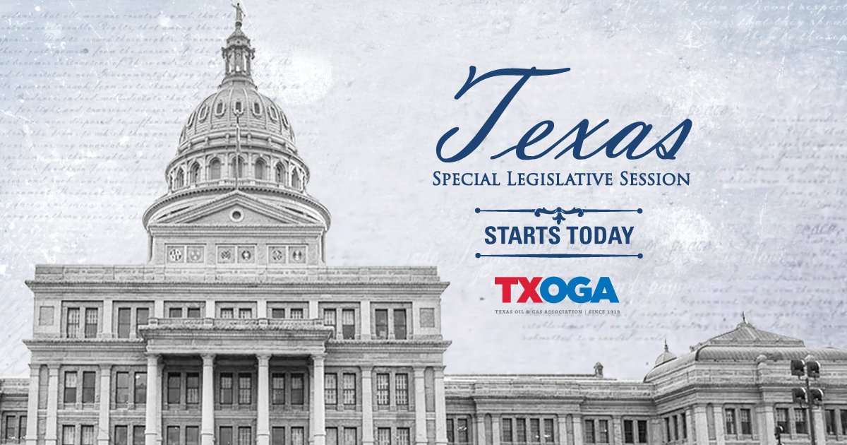 TXOGA's tweet photo. TX Special Session begins today! Now more than ever show your support for TX #oilandgas. Sign up HERE:  https://t.co/OE1YIq7Btx #txlege https://t.co/2JWwMI1uYs