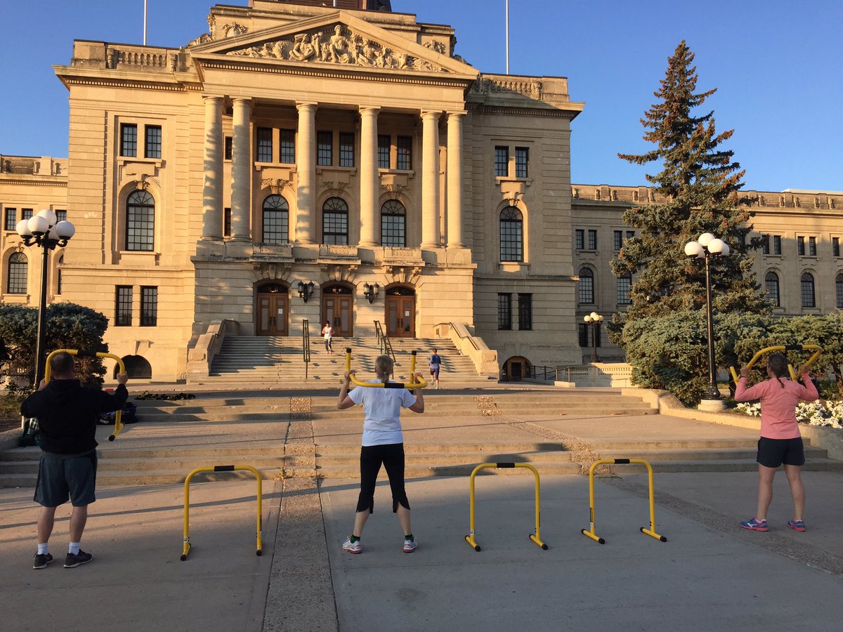 SweatFitnessReg's tweet photo. @SKLegAssembly workout! Beautiful morning &amp; view 2 sweat it out with @LebertFitness #equalizerbars &amp; #buddysystems #sidewalkchalk #stairs https://t.co/Vkufk87CTz