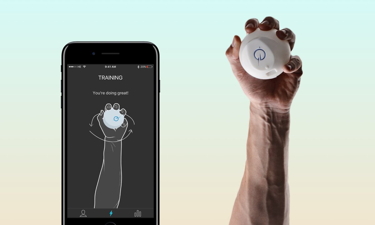 handenergy's tweet photo. Did you know you can train with HandEnergy now? Open the training regime in the app, chose the muscle group, watch the video, workout! 💪 https://t.co/qjSXCwec1Y