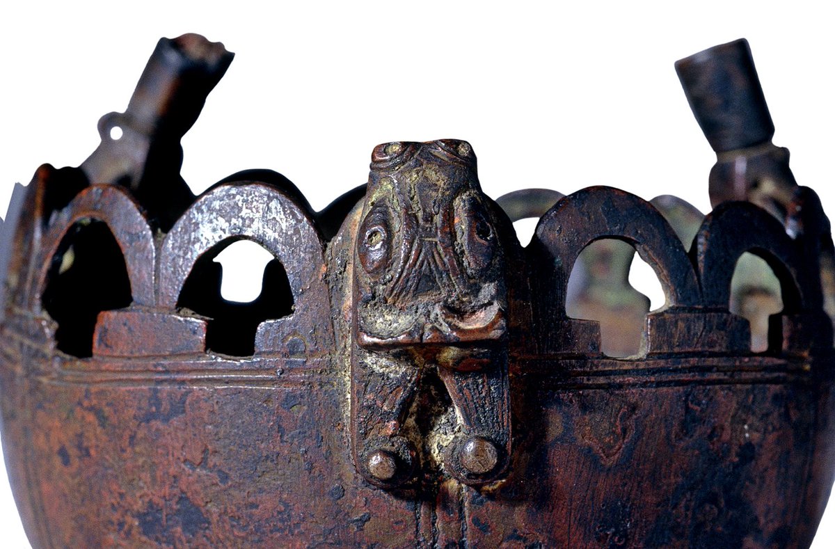 britishmuseum's tweet image. Good guesses! This #MysteryObject is an Anglo-Saxon censer used for burning sweet-smelling incense in church ow.ly/jNGy30dIjtQ