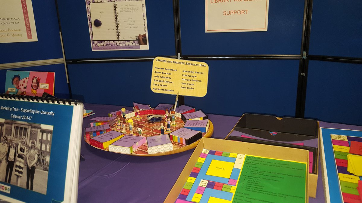 stirli02's tweet photo. Fantastic posters and displays have been created by all the teams in the library! #lliconf17 https://t.co/fS9HfST3dQ