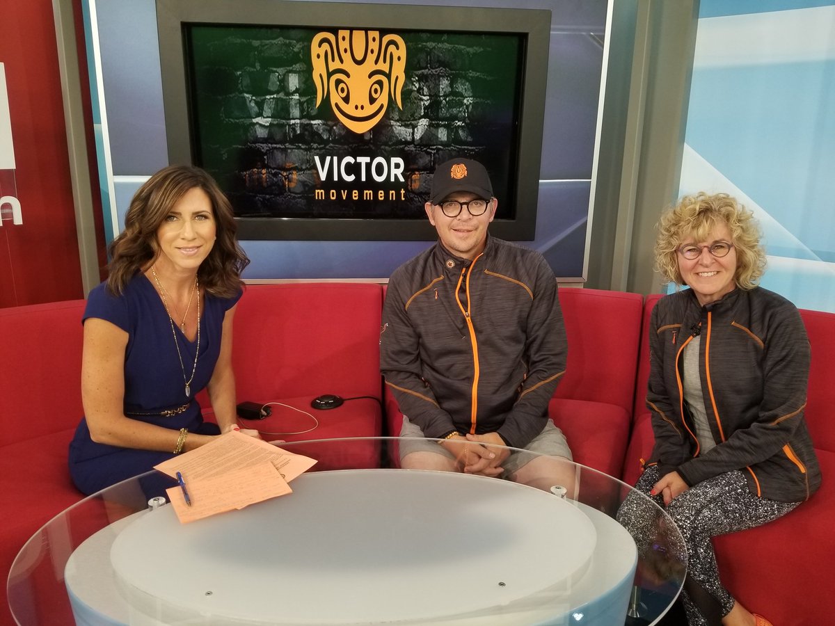 CarlyDRobinson's tweet photo. Don't miss it: @TheoFleury14 and @kimbarthelotr chat with @LDuttonGlobal about #VictorWalk @victorthefrog @BreakingFreeFdn #yxe #sask #sk https://t.co/4dNYiiigop