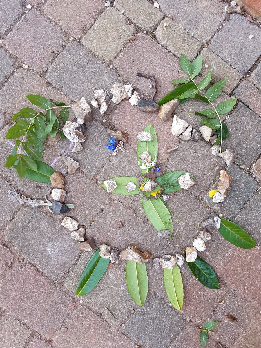 twsallthrough's tweet photo. #Westate's Year 1's were inspired by Andy Goldsworthy's artwork and have created their own 'environmental art' in our playground. https://t.co/ZcL0e3xyUp