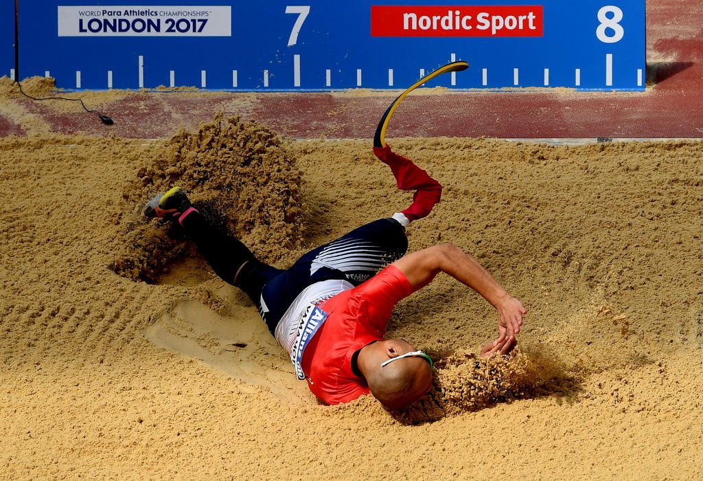 C4Paralympics's tweet photo. Para long jumpers don't hold back 💪💪💪

#London2017 https://t.co/PtnnHcJ8uB