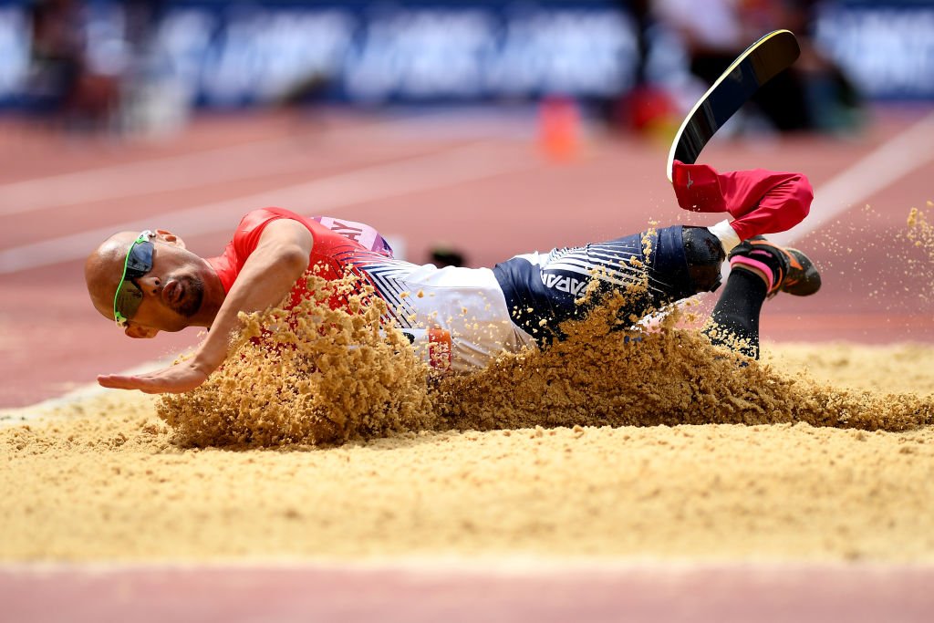 C4Paralympics's tweet photo. Para long jumpers don't hold back 💪💪💪

#London2017 https://t.co/PtnnHcJ8uB