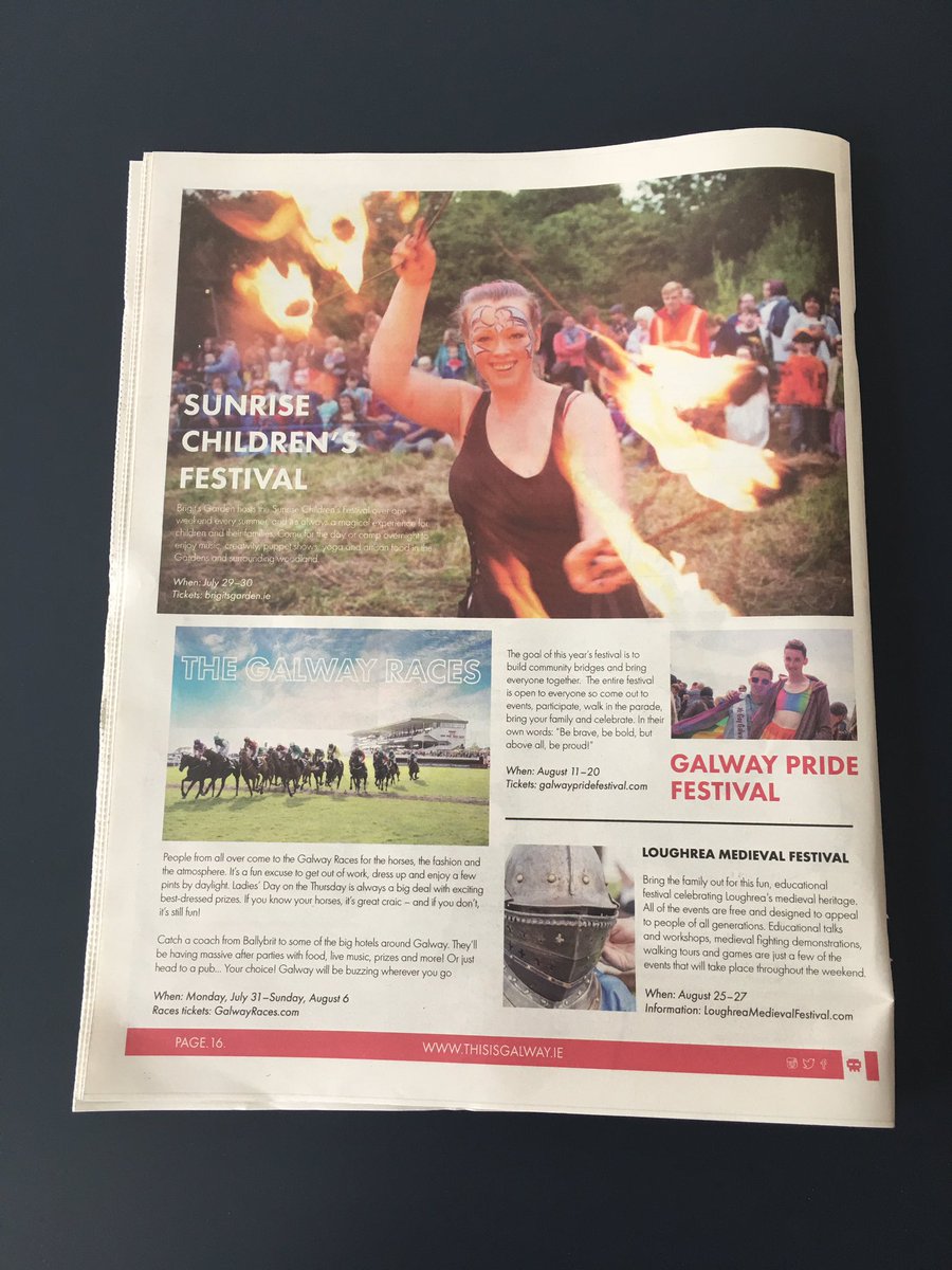 ThisIsGalway's tweet photo. The latest edition of our magazine is hot off the press... go grab a copy, you know it makes sense! #thisisgalway #tigmagazine https://t.co/j5GJjUYVwr