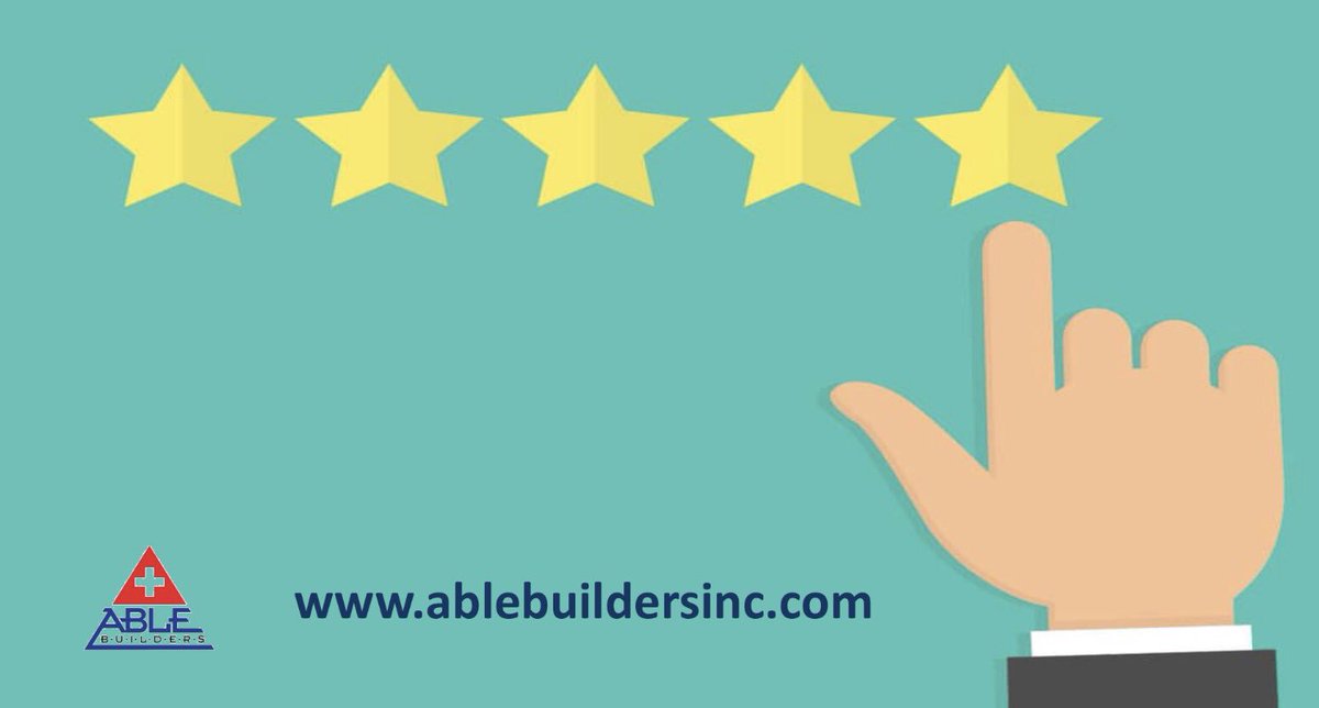 AbleBuildersInc's tweet photo. Have you had a great experience with @AbleBuildersInc in Clearwater? Every customer matters! #ablebuildersinc https://t.co/jqI10MMb6F https://t.co/MLThQbBRAe
